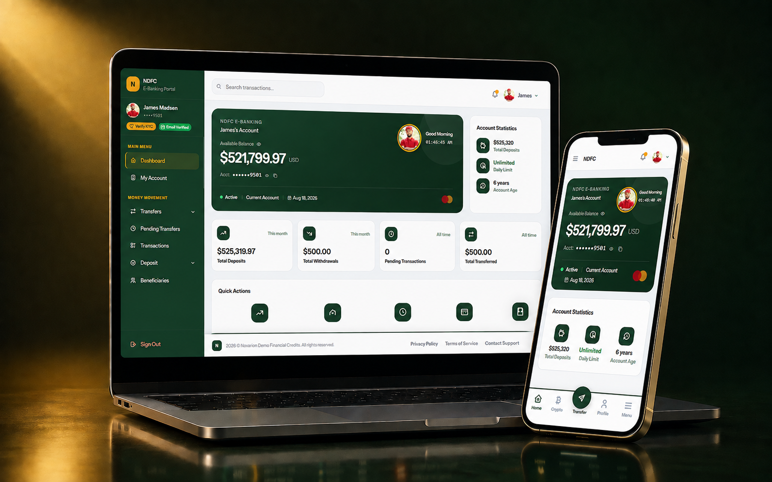 Novarion Banking Suite product preview