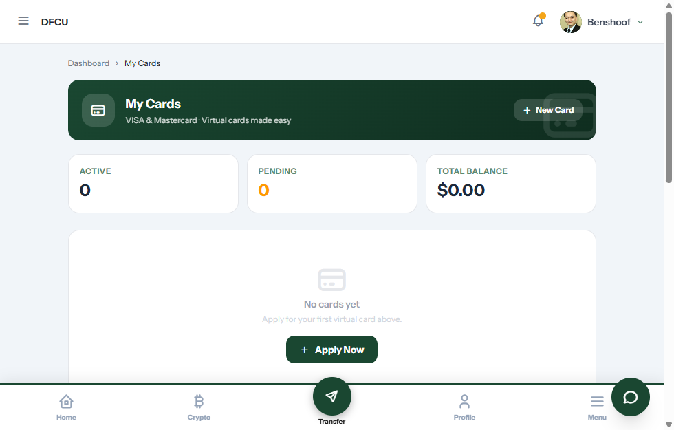 Novarion virtual cards